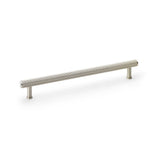 High quality image of Alexander & Wilks Crispin Reeded T-bar Cupboard Pull Handle - Satin Nickel - 224mm | Sku. aw809r-224-sn | Trade Door Handles.