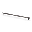 High quality image of Alexander & Wilks Crispin Reeded T-bar Cupboard Pull Handle-Dark Bronze PVD-448mm Centres | Sku. AW809R-448-DBZPVD | Trade Door Handles.
