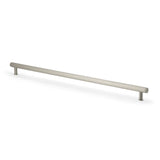High quality image of Alexander & Wilks Crispin Knurled T-bar Cupboard Pull Handle-Satin Nickel-448mm c/c | Sku. AW809-448-SN | Trade Door Handles.