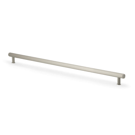 High quality image of Alexander & Wilks Crispin Knurled T-bar Cupboard Pull Handle-Satin Nickel-448mm c/c | Sku. AW809-448-SN | Trade Door Handles.