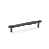 High quality image of Alexander & Wilks Brunel Knurled T-Bar Cupboard Handle - Dark Bronze PVD - Centres 128mm | Sku. aw810-128-dbzpvd | Trade Door Handles.