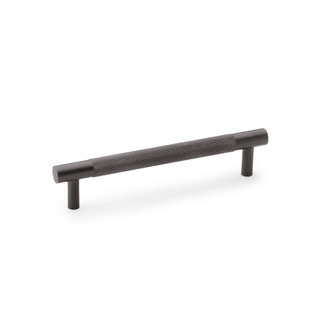 High quality image of Alexander & Wilks Brunel Knurled T-Bar Cupboard Handle - Dark Bronze PVD - Centres 128mm | Sku. aw810-128-dbzpvd | Trade Door Handles.