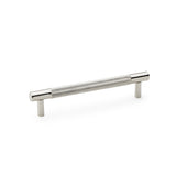 High quality image of Alexander & Wilks Brunel Knurled T-Bar Cupboard Handle - Polished Nickel - Centres 128mm | Sku. aw810-128-pn | Trade Door Handles.