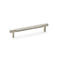 High quality image of Alexander & Wilks Brunel Knurled T-Bar Cupboard Handle - Satin Nickel - Centres 128mm | Sku. aw810-128-sn | Trade Door Handles.