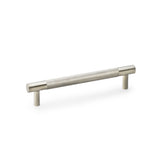 High quality image of Alexander & Wilks Brunel Knurled T-Bar Cupboard Handle - Satin Nickel - Centres 128mm | Sku. aw810-128-sn | Trade Door Handles.