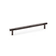 High quality image of Alexander & Wilks Brunel Knurled T-Bar Cupboard Handle - Dark Bronze PVD - Centres 160mm | Sku. aw810-160-dbzpvd | Trade Door Handles.