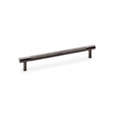 High quality image of Alexander & Wilks Brunel Knurled T-Bar Cupboard Handle - Dark Bronze PVD - Centres 160mm | Sku. aw810-160-dbzpvd | Trade Door Handles.