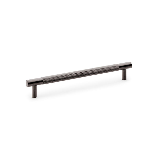 High quality image of Alexander & Wilks Brunel Knurled T-Bar Cupboard Handle - Dark Bronze PVD - Centres 160mm | Sku. aw810-160-dbzpvd | Trade Door Handles.