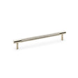 High quality image of Alexander & Wilks Brunel Knurled T-Bar Cupboard Handle - Satin Nickel - Centres 160mm | Sku. aw810-160-sn | Trade Door Handles.