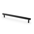 High quality image of Alexander & Wilks Brunel Knurled T-Bar Cupboard Handle - Black - Centres 192mm | Sku. aw810-192-bl | Trade Door Handles.