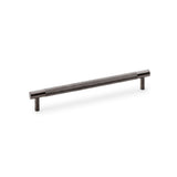 High quality image of Alexander & Wilks Brunel Knurled T-Bar Cupboard Handle - Dark Bronze PVD - Centres 192mm | Sku. aw810-192-dbzpvd | Trade Door Handles.