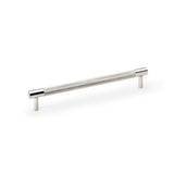 High quality image of Alexander & Wilks Brunel Knurled T-Bar Cupboard Handle - Polished Nickel - Centres 192mm | Sku. aw810-192-pn | Trade Door Handles.