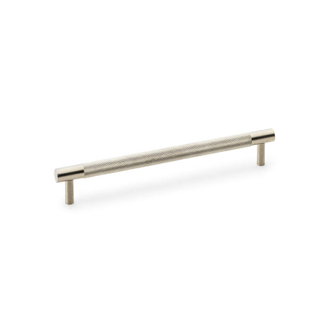High quality image of Alexander & Wilks Brunel Knurled T-Bar Cupboard Handle - Satin Nickel - Centres 192mm | Sku. aw810-192-sn | Trade Door Handles.
