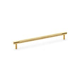 High quality image of Alexander & Wilks Brunel Knurled T-Bar Cupboard Handle - Satin Brass PVD - Centres 224mm | Sku. aw810-224-sbpvd | Trade Door Handles.