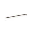 High quality image of Alexander & Wilks Brunel Knurled T-Bar Cupboard Handle - Antique Brass - Centres 448mm | Sku. aw810-448-ab | Trade Door Handles.
