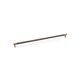 High quality image of Alexander & Wilks Brunel Knurled T-Bar Cupboard Handle - Antique Brass - Centres 448mm | Sku. aw810-448-ab | Trade Door Handles.
