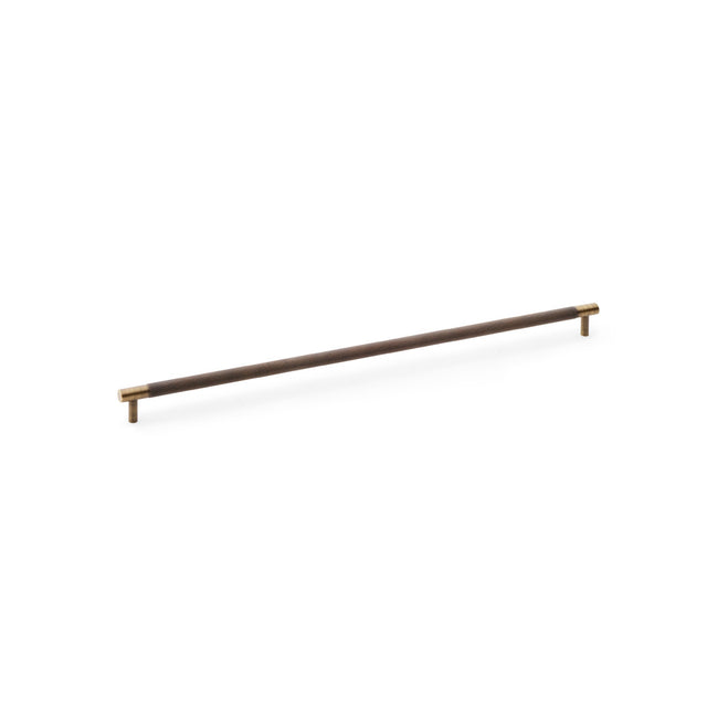 High quality image of Alexander & Wilks Brunel Knurled T-Bar Cupboard Handle - Antique Brass - Centres 448mm | Sku. aw810-448-ab | Trade Door Handles.