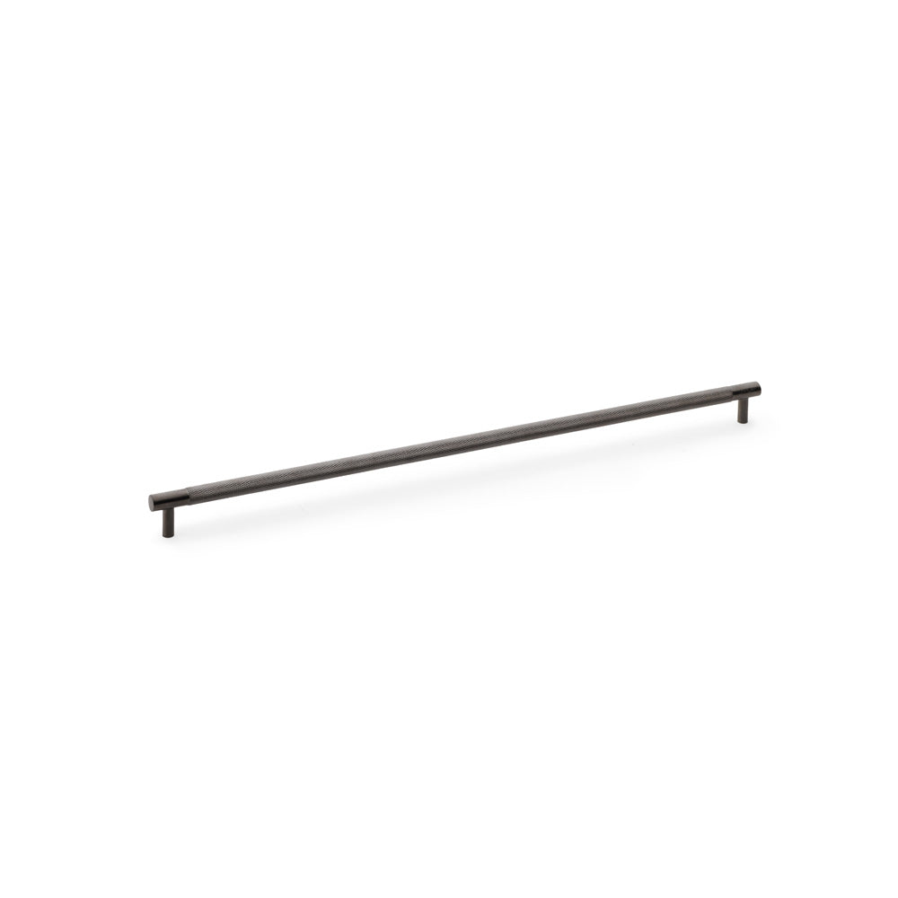High quality image of Alexander & Wilks Brunel Knurled T-Bar Cupboard Handle - Dark Bronze PVD - Centres 448mm | Sku. aw810-448-dbzpvd | Trade Door Handles.