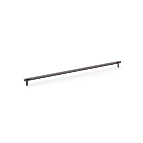 High quality image of Alexander & Wilks Brunel Knurled T-Bar Cupboard Handle - Dark Bronze PVD - Centres 448mm | Sku. aw810-448-dbzpvd | Trade Door Handles.