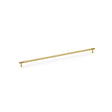 High quality image of Alexander & Wilks Brunel Knurled T-Bar Cupboard Handle - Satin Brass PVD - Centres 448mm | Sku. aw810-448-sbpvd | Trade Door Handles.