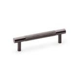 High quality image of Alexander & Wilks Brunel Knurled T-Bar Cupboard Handle - Dark Bronze PVD - Centres 96mm | Sku. aw810-96-dbzpvd | Trade Door Handles.
