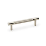 High quality image of Alexander & Wilks Brunel Knurled T-Bar Cupboard Handle - Satin Nickel - Centres 96mm | Sku. aw810-96-sn | Trade Door Handles.