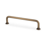 High quality image of Alexander & Wilks Scandi Pull Handle-Antique Brass-128mm c/c | Sku. AW811-128-AB | Trade Door Handles.