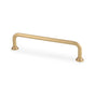 High quality image of Alexander & Wilks Scandi Pull Handle-Satin Brass-128mm c/c | Sku. AW811-128-SB | Trade Door Handles.