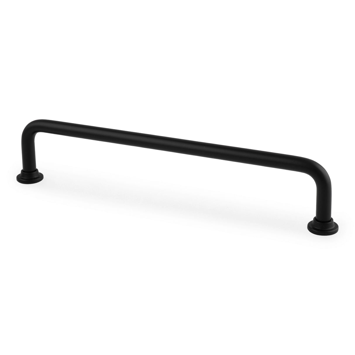 High quality image of Alexander & Wilks Scandi Pull Handle-Black-160mm c/c | Sku. AW811-160-BL | Trade Door Handles.