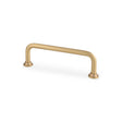 High quality image of Alexander & Wilks Scandi Pull Handle-Satin Brass-96mm c/c | Sku. AW811-96-SB | Trade Door Handles.