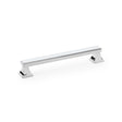 High quality image of Alexander & Wilks Jesper Square Cabinet Pull Handle - Polished Chrome - Centres 160mm | Sku. aw813-160-pc | Trade Door Handles.