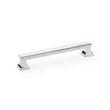 High quality image of Alexander & Wilks Jesper Square Cabinet Pull Handle - Polished Chrome - Centres 160mm | Sku. aw813-160-pc | Trade Door Handles.