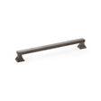 High quality image of Alexander & Wilks Jesper Square Cabinet Pull Handle - Dark Bronze PVD - Centres 224mm | Sku. aw813-224-dbzpvd | Trade Door Handles.