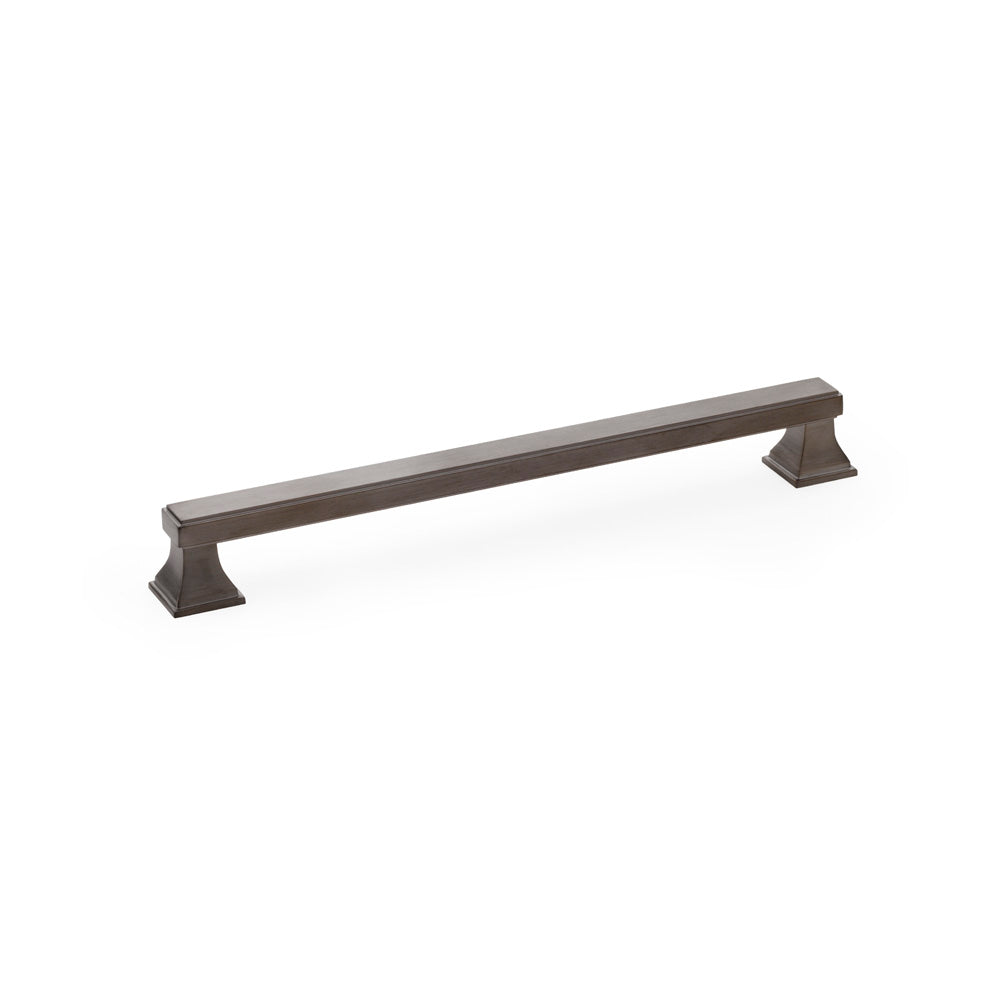 High quality image of Alexander & Wilks Jesper Square Cabinet Pull Handle - Dark Bronze PVD - Centres 224mm | Sku. aw813-224-dbzpvd | Trade Door Handles.