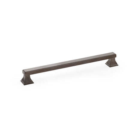 High quality image of Alexander & Wilks Jesper Square Cabinet Pull Handle - Dark Bronze PVD - Centres 224mm | Sku. aw813-224-dbzpvd | Trade Door Handles.