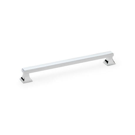 High quality image of Alexander & Wilks Jesper Square Cabinet Pull Handle - Polished Chrome - Centres 224mm | Sku. aw813-224-pc | Trade Door Handles.