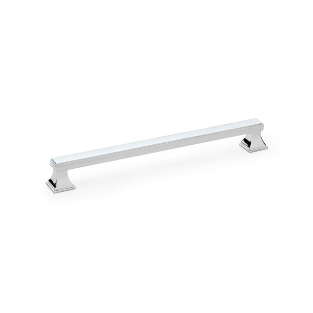 High quality image of Alexander & Wilks Jesper Square Cabinet Pull Handle - Polished Chrome - Centres 224mm | Sku. aw813-224-pc | Trade Door Handles.