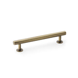 High quality image of Alexander & Wilks Round T-Bar Cabinet Pull Handle - Antique Brass - Centres 128mm | Sku. aw814-128-ab | Trade Door Handles.