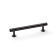 High quality image of Alexander & Wilks Round T-Bar Cabinet Pull Handle - Dark Bronze - Centres 128mm | Sku. aw814-128-dbz | Trade Door Handles.