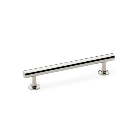High quality image of Alexander & Wilks Round T-Bar Cabinet Pull Handle - Polished Nickel - Centres 128mm | Sku. aw814-128-pn | Trade Door Handles.