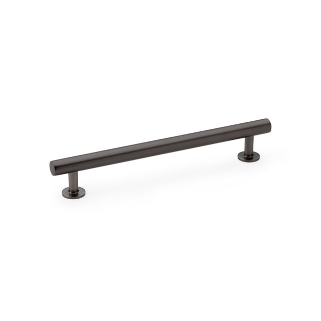 High quality image of Alexander & Wilks Round T-Bar Cabinet Pull Handle - Dark Bronze - Centres 160mm | Sku. aw814-160-dbz | Trade Door Handles.