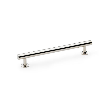 High quality image of Alexander & Wilks Round T-Bar Cabinet Pull Handle - Polished Nickel - Centres 160mm | Sku. aw814-160-pn | Trade Door Handles.