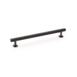 High quality image of Alexander & Wilks Round T-Bar Cabinet Pull Handle - Dark Bronze - Centres 192mm | Sku. aw814-192-dbz | Trade Door Handles.