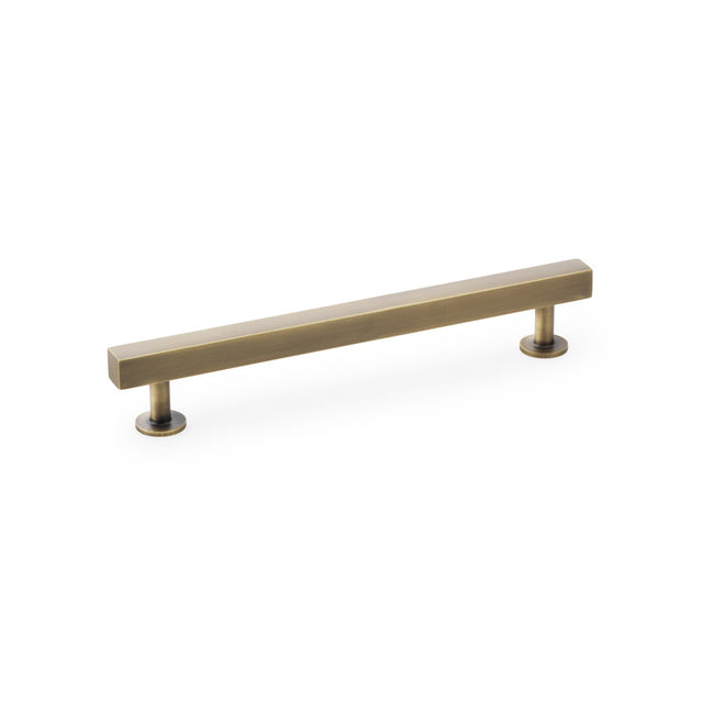 High quality image of Alexander & Wilks Square T-Bar Cabinet Pull Handle - Antique Brass - Centres 160mm | Sku. aw815-160-ab | Trade Door Handles.