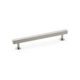 High quality image of Alexander & Wilks Square T-Bar Cabinet Pull Handle - Satin Nickel - Centres 160mm | Sku. aw815-160-sn | Trade Door Handles.