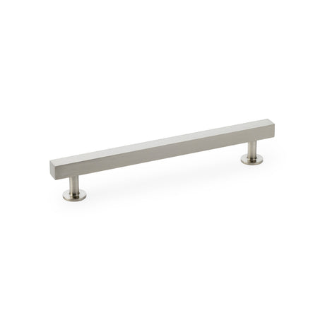 High quality image of Alexander & Wilks Square T-Bar Cabinet Pull Handle - Satin Nickel - Centres 160mm | Sku. aw815-160-sn | Trade Door Handles.