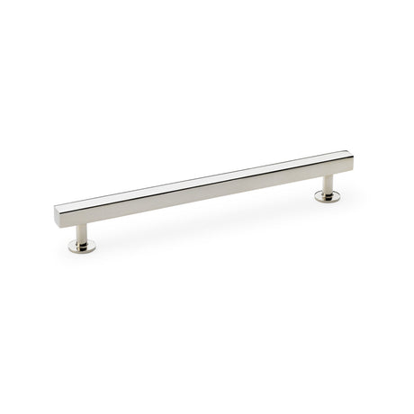 High quality image of Alexander & Wilks Square T-Bar Cabinet Pull Handle - Polished Nickel - Centres 192mm | Sku. aw815-192-pn | Trade Door Handles.