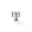 High quality image of Alexander & Wilks Leila Hammered Cupboard Knob - Satin Nickel - 30mm | Sku. aw816-30-sn | Trade Door Handles.