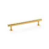 High quality image of Alexander & Wilks Leila Hammered Cabinet Pull - Satin Brass | Sku. aw817-160-sb | Trade Door Handles.