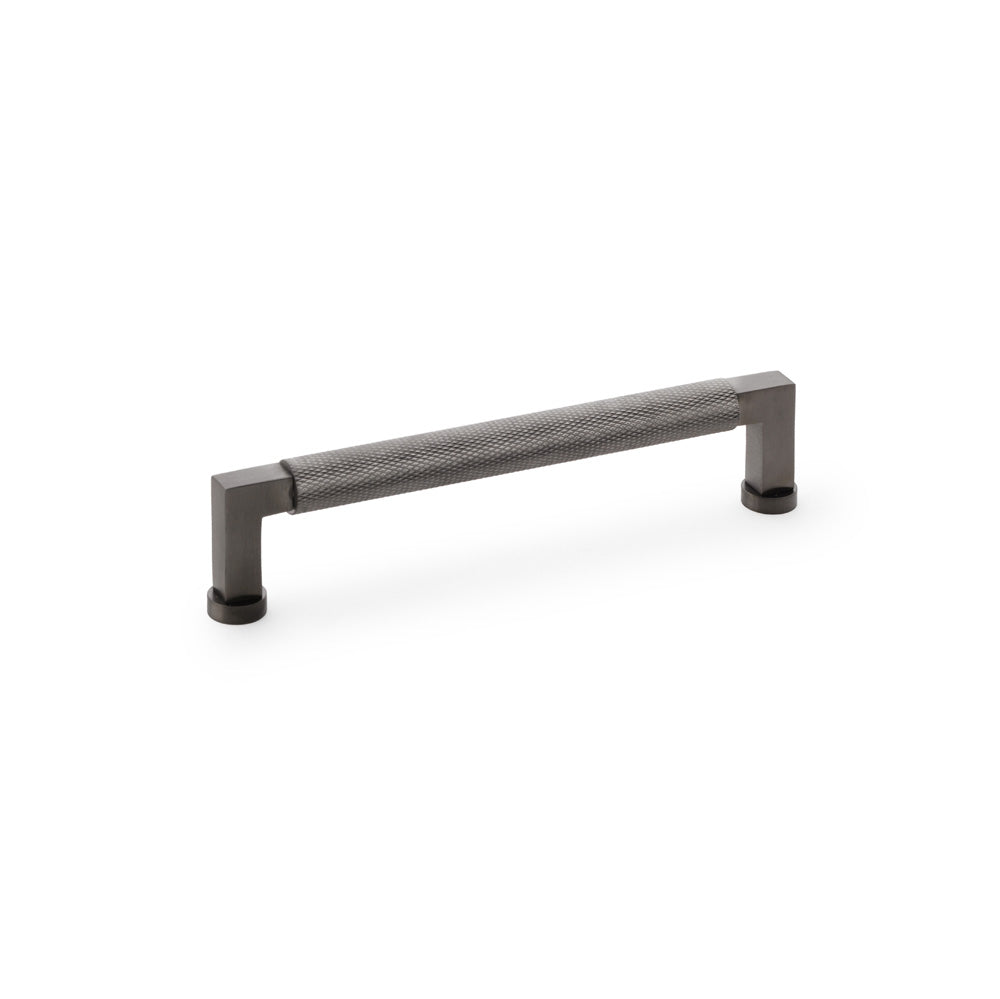 High quality image of Alexander & Wilks Camille Knurled Cabinet Pull Handle - Dark Bronze PVD | Sku. aw819-160-dbzpvd | Trade Door Handles.